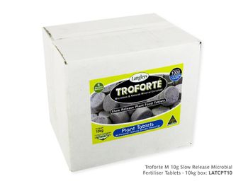 Troforte M 10g Slow Release Microbial Fertiliser Tablets - 10kg Box