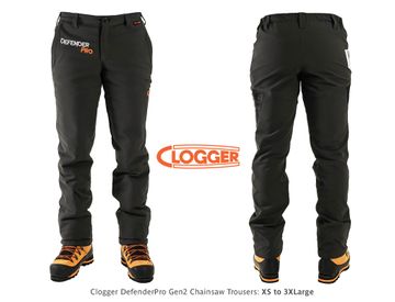 Clogger DefenderPro Gen2 Chainsaw Trousers - 3XL, 114-119cm Waist