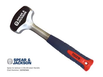 Spear & Jackson 2.5lb (1.1kg) Allsteel Handle Club Hammer