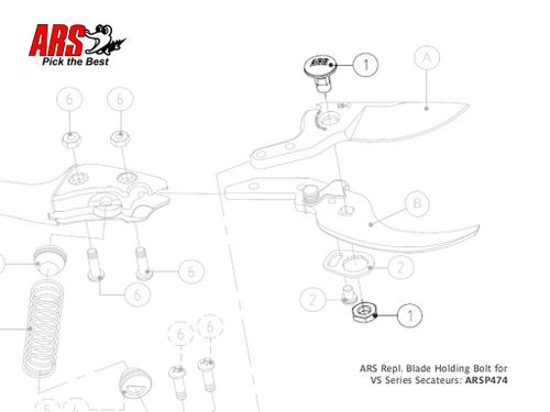 ARS Bolt & Nut for VS7XZ, VS8XZ & VS9XZ