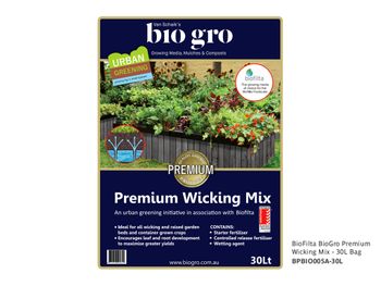 BioFilta BioGro Premium Wicking Mix - 30L Bag