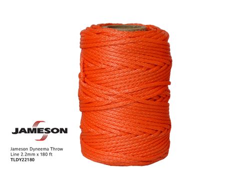 Jameson Dyneema Throw Line 2.2mm x 180 ft