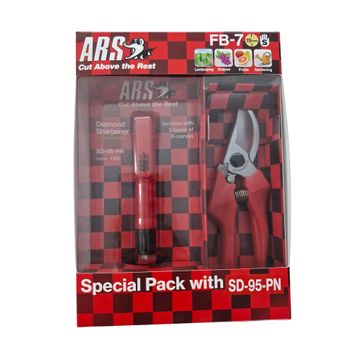 ARS FB-7 Bypass Secateurs Small 18cm + SD-95-PN Sharpener