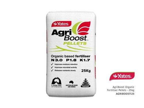 AgriBoost Organic Fertiliser Pellets - 25kg - NPK 3.5 - 1.5 - 1.6