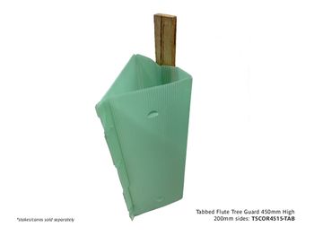 Tabbed Fluted Tree Guard 450mm high x 150mm sides