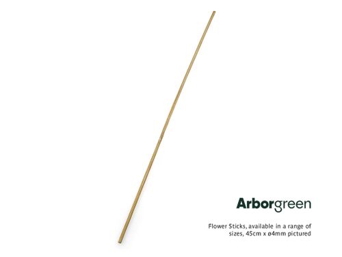 Flower Stick 45cm (4mm diam) GREEN (Bale 2,000)