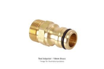 18mm Brass Maxi Flow Tool Adaptor (GW186)
