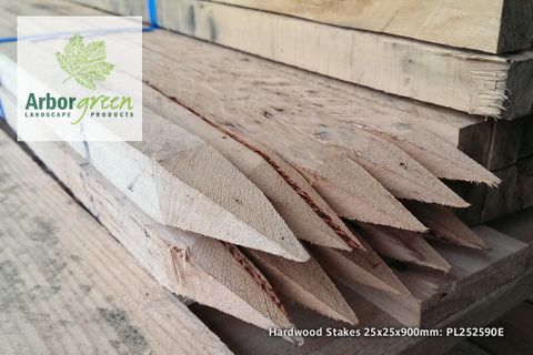 Pointed Hardwood Stakes 25x25x900 Each