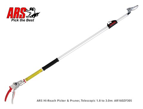 ARS 160ZF Long Reach Mango Picker Cut & Hold Pruner, 1.8-3.0m