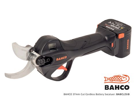 Bahco 37mm Cut Cordless Battery Secateurs