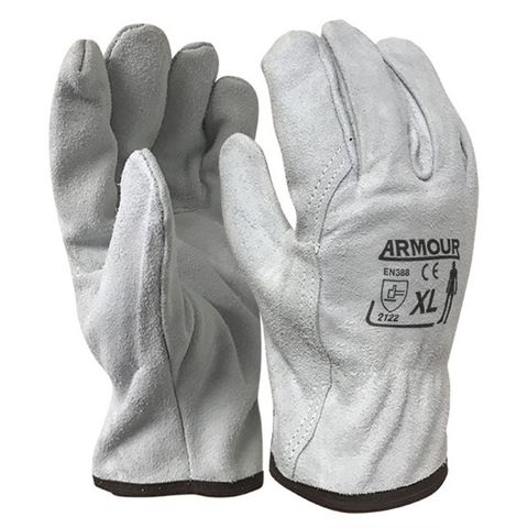 Riggers Gloves - Full Split Leather. XL