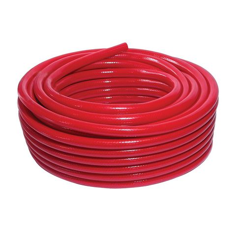 Gas Hose PVC Reinforced. 5.0 mm . Red