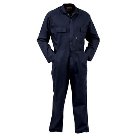 Bison Overall Workzone Cotton. Navy. Dome.  Size 102R (10)