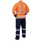 Bison Overall Workzone Day/Night. Cotton.  Size 107R (11). Orange/Navy