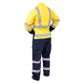 Bison Overall Workzone Day/Night. Cotton.  Size 122R (14). Yellow/Navy