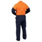 Bison Overall Workzone Cotton. Day Only.  Size 84R (6). Orange/Navy