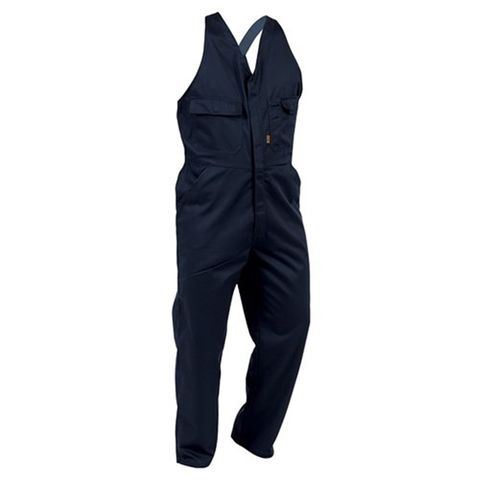 Bison Overall Workzone Easy Action. Navy.  Size 122R (14)