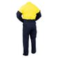 Bison Overall Workzone Cotton. Day Only.  Size 122R (14). Yellow/Navy