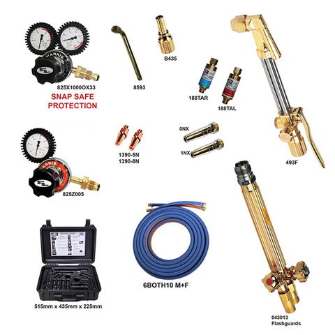 Harris LPG Professional Kit. 825 Regulators Snap Safe Model