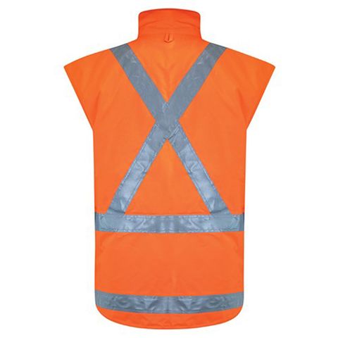 Bison Vest Stamina X-Back. TTMC-W17. Orange.  Size L