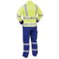 Bison Overall Workzone Day/Night. PolyCotton.  Size 112R (12). Blue/Yellow