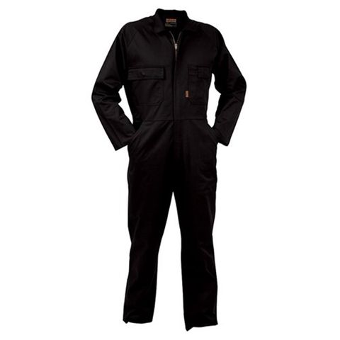 Bison Overall Workzone Cotton.  Size 102R (10). Black