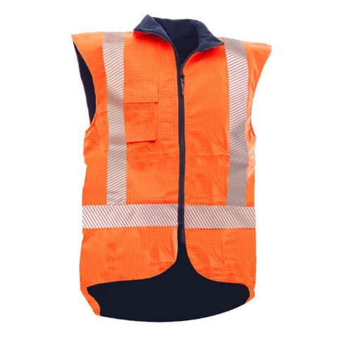 Safe-T-Tec Anti Static Reversible Vest. TTMC. Flame Retardant