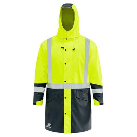 Bison Stamina PU Jacket Long. Day- Night.Yellow/ Navy
