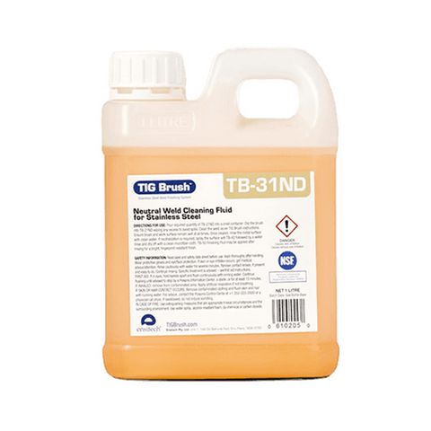 TIG Brush TB-31. pH Neutral Weld Cleaning Fluid
