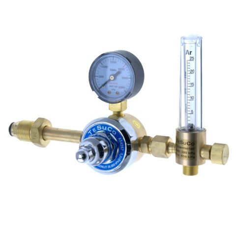 Tesuco Argon Regulator - Side Entry with Flowmeter