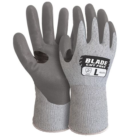 Blade Cut 5 Cut Resistant PU Gloves. L