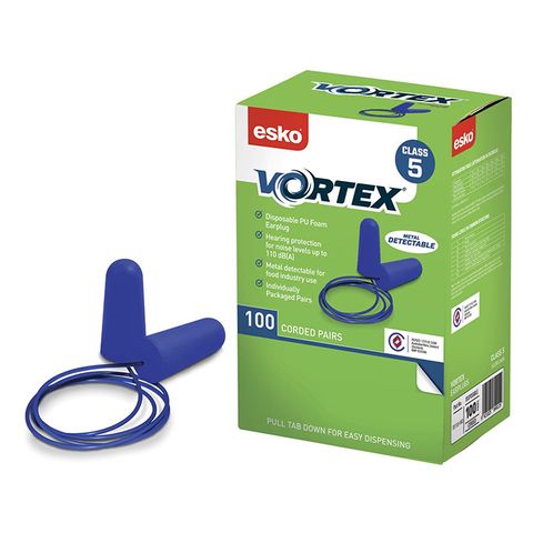 Vortex Metal Detectable Earplugs. Box of 100
