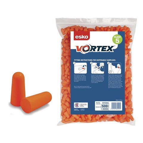 Vortex Earplugs Uncorded. Orange. Packet of 500