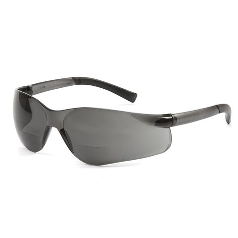 Safety Bi-Focal Glasses. Smoke. 1.5 magnification