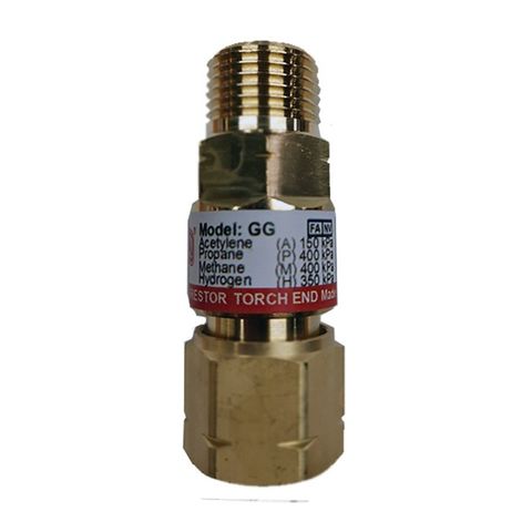 Tesuco Flashback Arrestor. Standard Flow. Torch End. Fuel