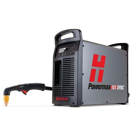 Hypertherm POWERMAX 105 SYNC Plasma System. 75deg 7.6m Hand Torch. 400V. Standard