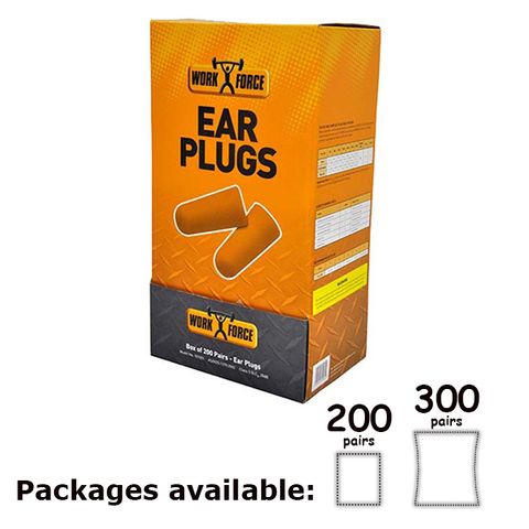 3M Hypo-allergenic Disposable Earplugs 1100 (21 dB) (Class 3) - Box of 200  Pairs