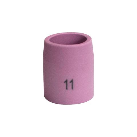 Ceramic (Alumina) Gas Lens Nozzle - 54N Stubby. #11 (17.0mm)