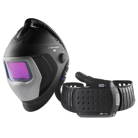 3M Speedglas Welding Helmet 9100XXi Air. Auto-Darkening. ADFLO Respirator