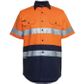 JBs Wear Shirt S/S. Cotton. Day-Night. Size XS. Orange/Navy