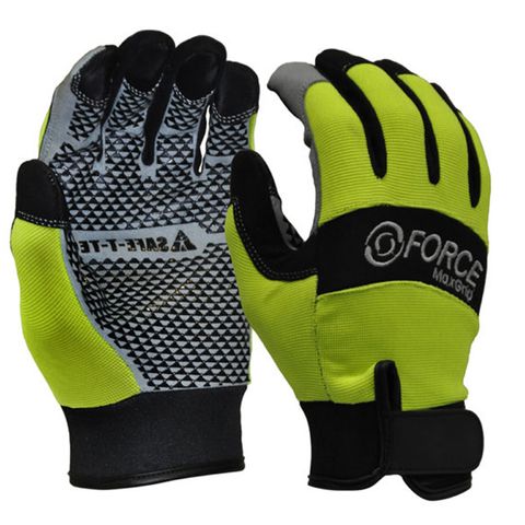 Mechanics Gloves Silicon Grip. Size L