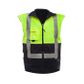 Safe-T-Tec PU Coated Vest Day/Night. Size S. Yellow/Navy