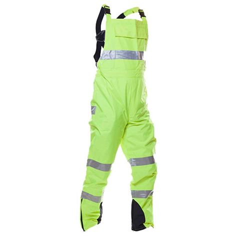 Safe-T-Tec PU Coated Bib Trousers. Yellow. Size 2XL