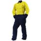Safe-T-Tec Overall. Cotton. Day Only. Size 4. Yellow/Navy