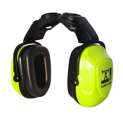 Workforce Hi-Vis Hardhat Earmuffs (Class 5)