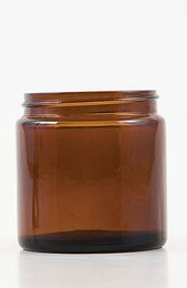 AMBER GLASS JAR WITH LID 60GRM