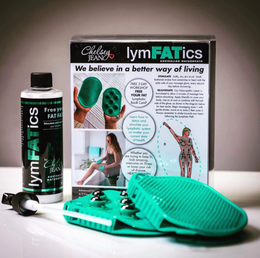 Chelsey JEAN LymFATics Kit - A pair of gloves and a 250ml FREE your FAT Cream packaged in a kit