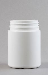 250G PLASTIC CONTAINER WHITE WITH TAMPER EVIDENT LID