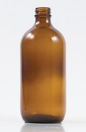 DISPENSARY AMBER BOTTLE 500ML WITH CAP