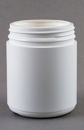 DISPENSARY 500G CONTAINER WHITE WITH TAMPER EVIDENT LID
